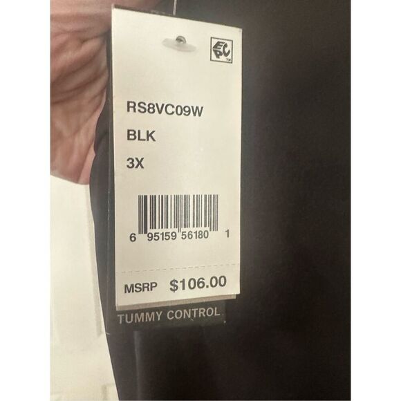 Kenneth Cole REACTION size 3X Black tummy control swimsuit One Piece - Picture 7 of 10